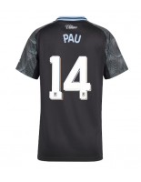 Ženske Nogometnih dresov Aston Villa Pau Torres #14 Gostujoči 2025-26 Kratki rokavi Ženske Nogometnih dresov Aston Villa Pau Torres #14 Gostujoči 2025-26 Kratki rokavi